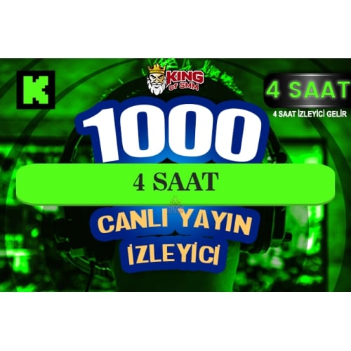  ⚜️4 SAAT  1.000 KICK CANLI YAYIN İZLEYİCİ